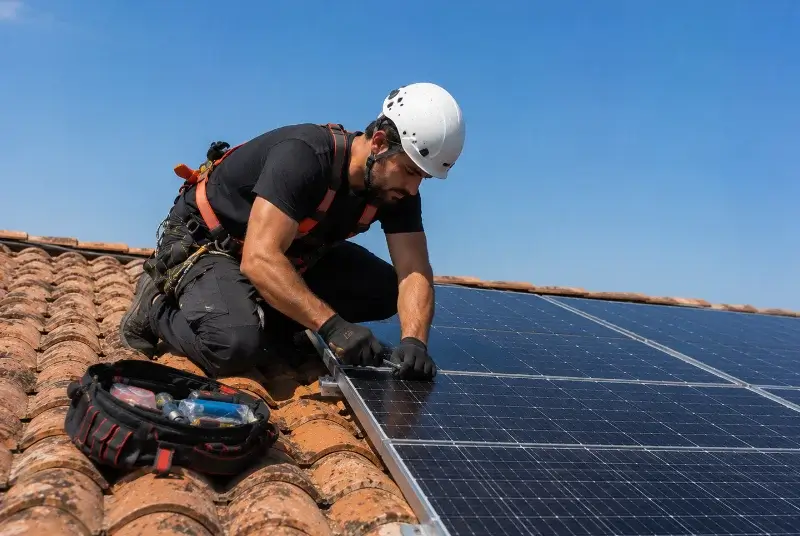 Maintenance et monitoring de panneaux solaires au Plan